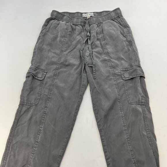 Knox Rose Womens Cargo Jogger Pants Drawstring Gray Size XS Lightweight - Picture 2 of 9